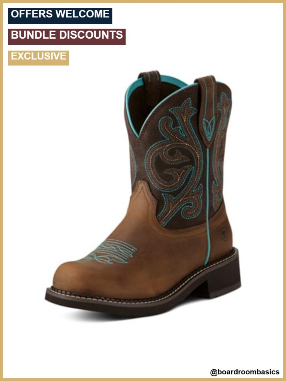 Fatbaby Heritage Western Boot 4LR Cushioned All-Purpose Cowgirl Boots